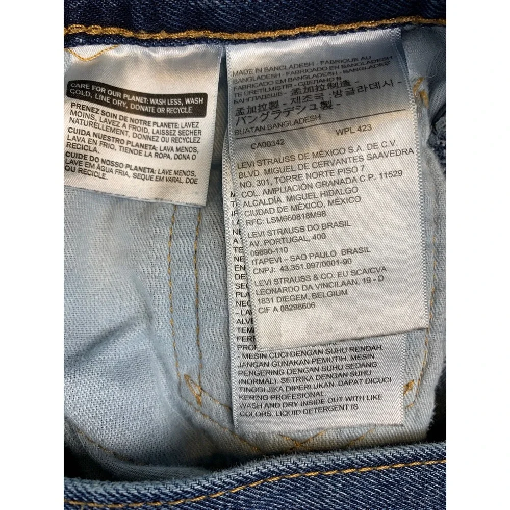 Levi's 505 Regular Fit Jeans Mens 30x30 Blue Medium Wash‎ Straight Leg Cotton - Picture 7 of 9
